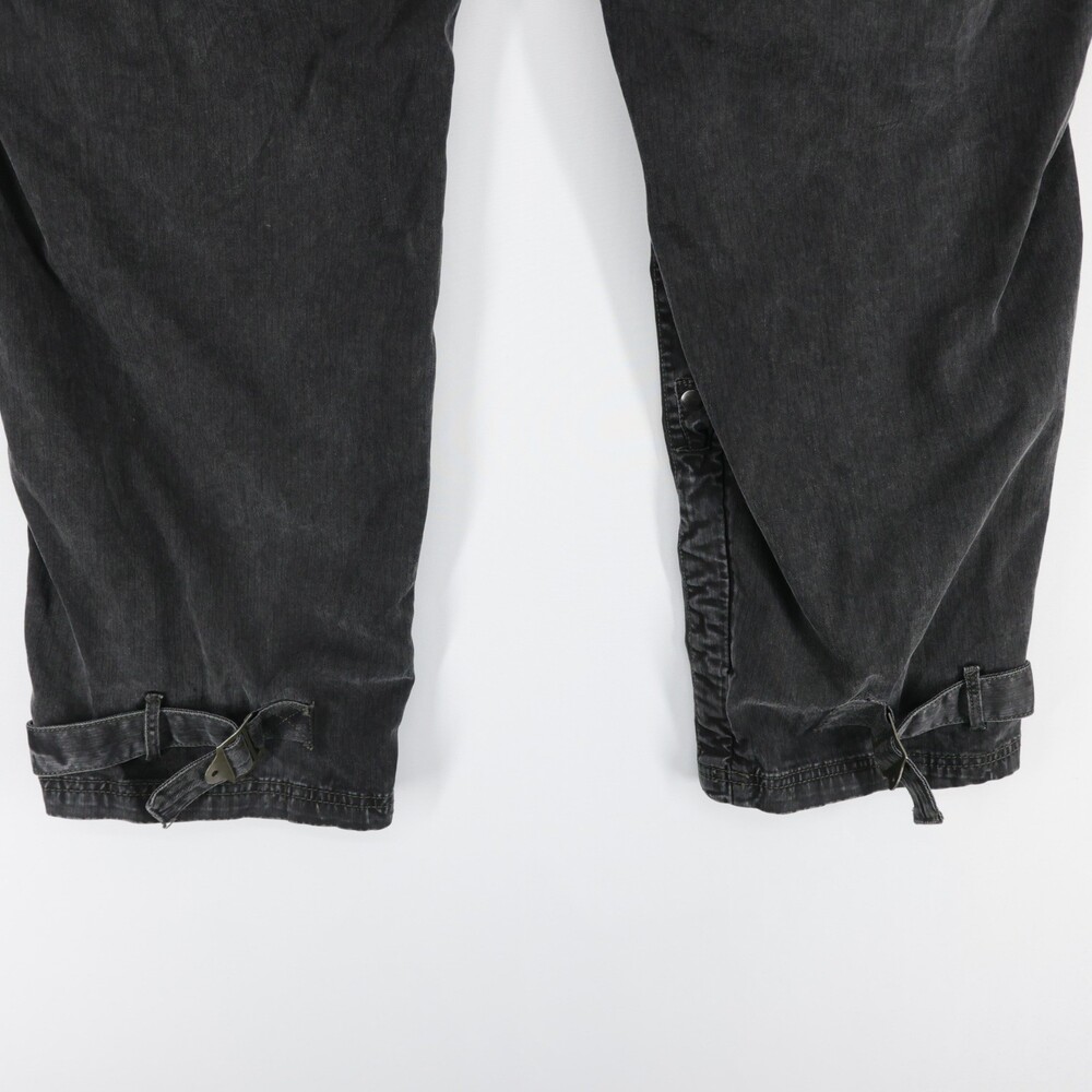 We The Free People Cant Compare Slouch Cargo Pants Womens S Black Elastic Waist - Picture 5 of 12